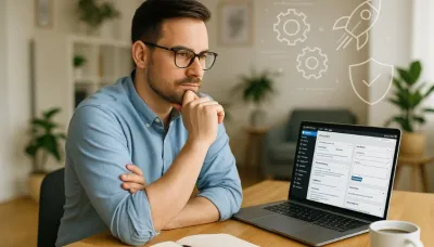Imagen de portada: ¿Tu WordPress es un Ancla o un Cohete? La verdad sobre el mantenimiento web que nadie te cuenta.