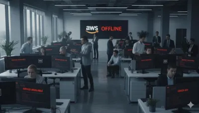 Imagen de portada: El Día que Internet se Rompió: La Lección de la Caída de Amazon que Salvará tu Negocio