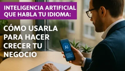 Imagen de portada: Inteligencia Artificial que habla tu idioma: Cómo usarla para hacer crecer tu negocio