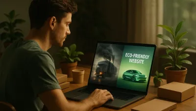 Imagen de portada: Negocios Verdes en un Mundo Digital: ¿Sabías que tu web también tiene una huella de carbono?