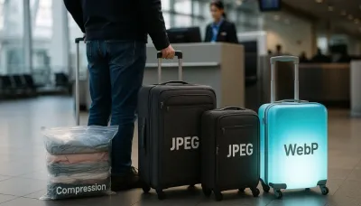 Imagen de portada: Optimización de Imágenes: La Guía Completa de Formatos (WebP vs. JPEG), Compresión y Carga Rápida