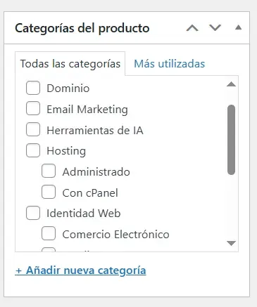 Cómo Añadir tu Primer Producto en WooCommerce: Un Tutorial Paso a Paso para Principiantes - categorías de producto en WooCommerce