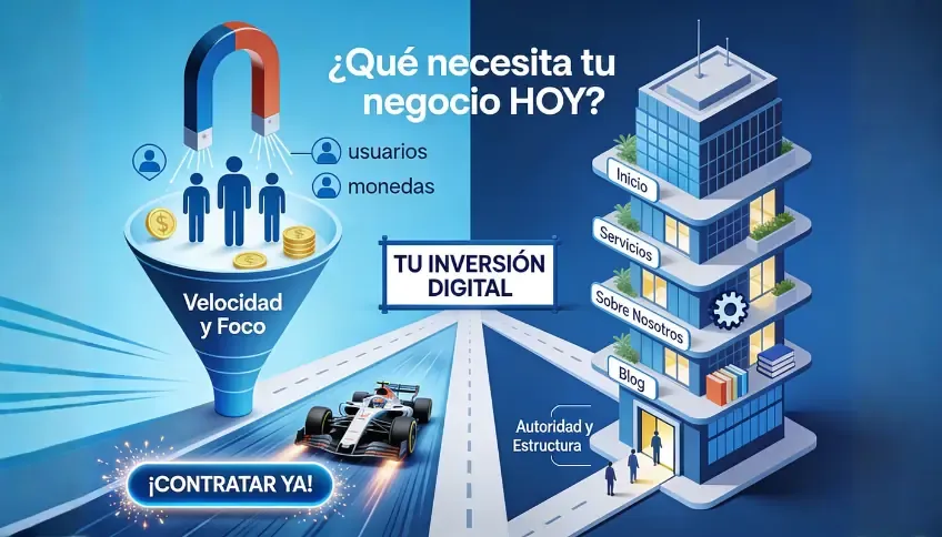 Landing Page vs. Sitio Web: ¿en qué debes invertir hoy?