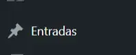 ¿Cómo publicar un artículo en WordPress? - opción Entradas en el menú lateral